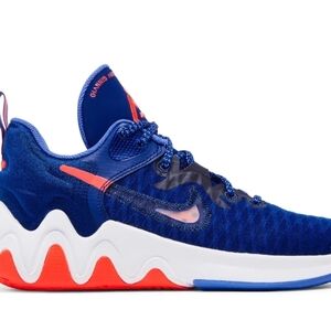 Nike Blue and White Athletic Sneakers Nike Giannis Immorality GS 
YOUTH 4Y